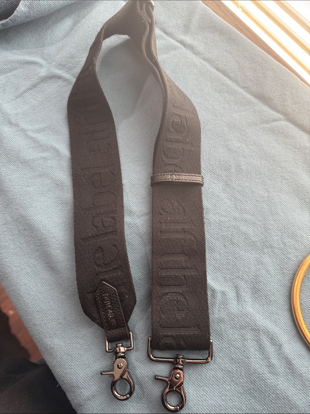 Alf the Label -signature bag strap- gunmetal
